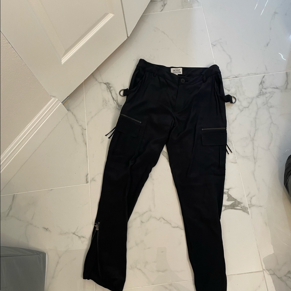 Skaist Taylor Silk Black Trousers